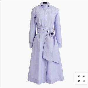 NWT J Crew Tie-waist shirtdress Size 2